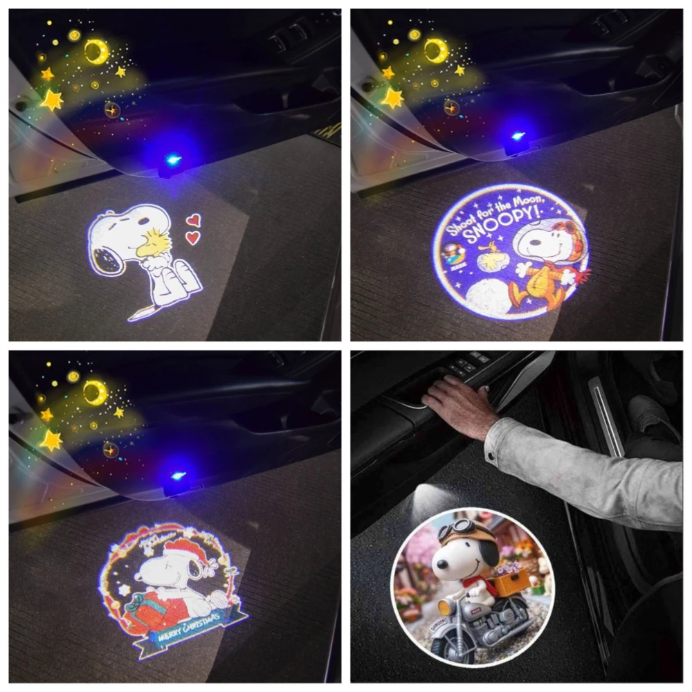 Anime Snoopy Car Welcome Light - Decor Lighting Floor Lamps 리뷰 및 가격