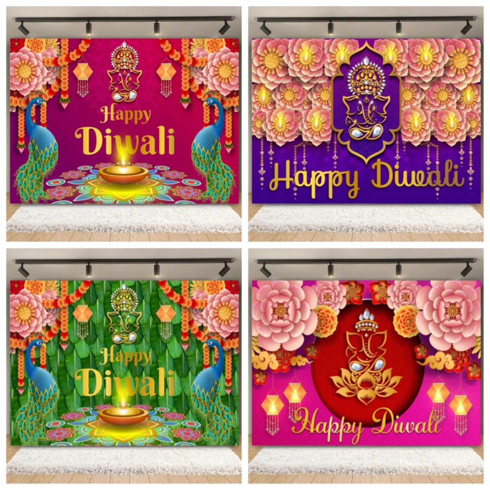 Happy Diwali Festival Backdrop - Lighting Decoration For Diwali 리뷰 및 가격