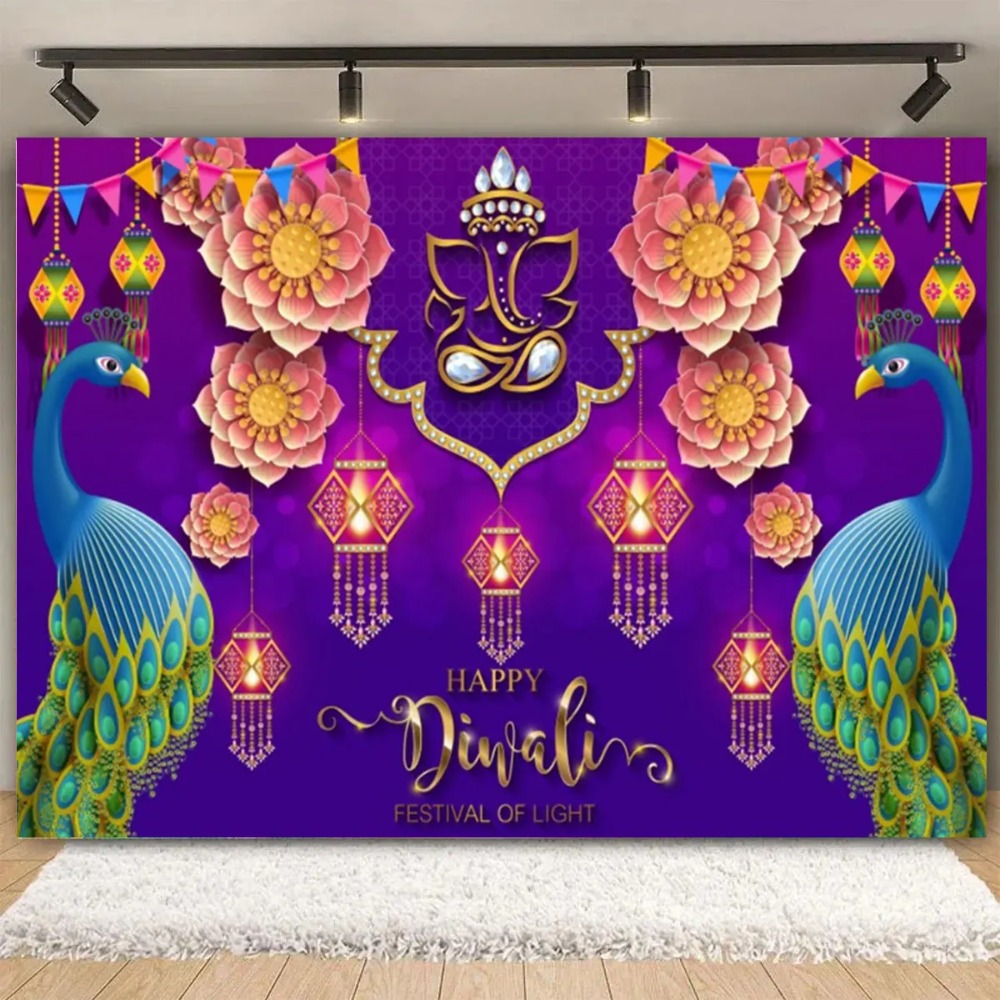 Happy Diwali Festival Backdrop - Lighting Decoration For Diwali 리뷰 및 가격